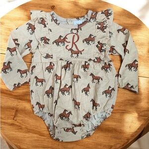 Velvet Fawn 2T Horse Baby Outfit